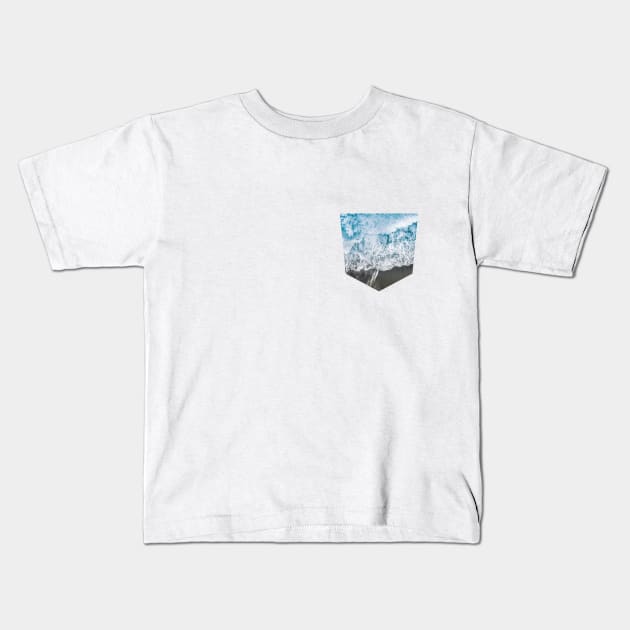 WAVE STORM Kids T-Shirt by MAYRAREINART